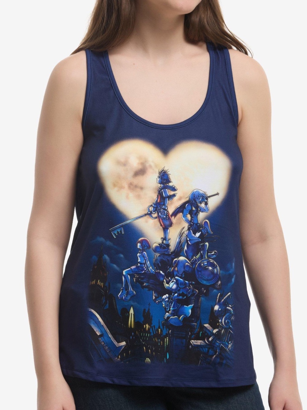 Disney her universe kingdom hearts racer back mesh tank